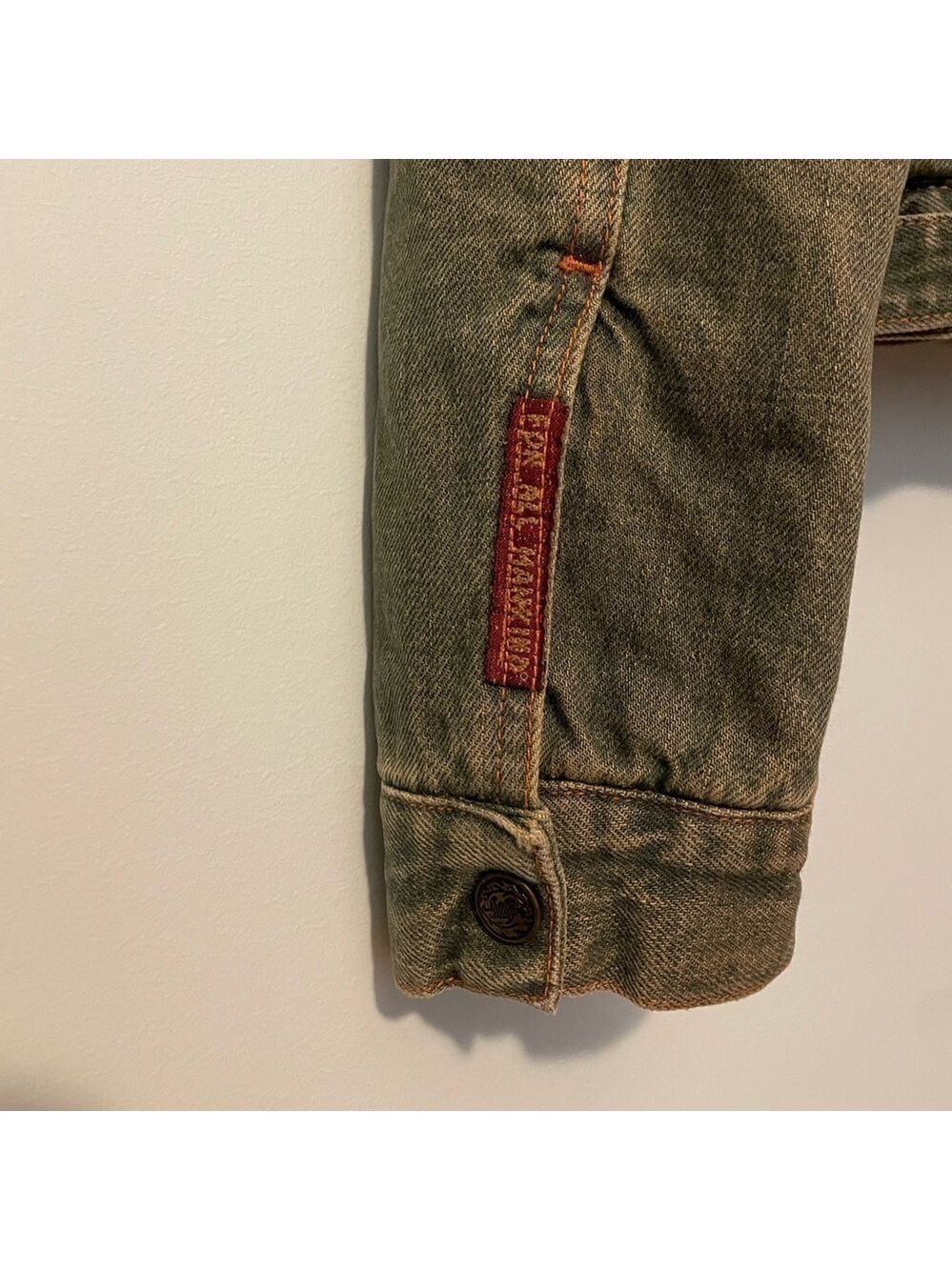 7 For All Mankind Vintage Sherpa Lined Jean Jacket Small - Picture 4 of 9
